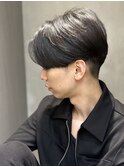 【吉田智哉】メンズパーマ、メンズセンターパート、7:3パート