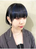ダブルカラーブルーベージュカラーケアブリーチハイトーンカラー