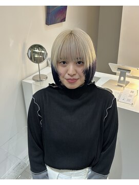 ユオラン(YOULAN) シルバーカラー ポイントネイビー