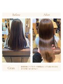 お客様髪質改善データ1586(アッシュベージュ)