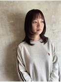 レイヤーカット×バイオレットカラー