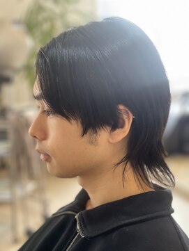 エン(en) センターパートウルフスタイル