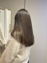 ローレンジウ(LOREN JU)&nbsp;透明感髪質改善ベージュダブルカラーミルクティーグレージュ