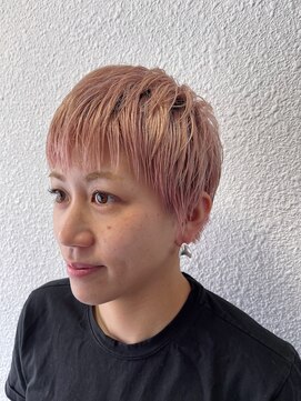 キジ(KIJI) ベリーショート/ホワイトピンク/ハイトーン/ハイトーンカラー