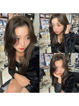 ゲームバイアランスミシー 心斎橋(GAME by Alan Smithee) レイヤーカット／ヘーゼルベージュ