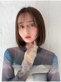 【over hair】ふんわりボブ×シースルーバング