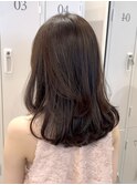 《透明感》アイスグレー/レイヤーカット