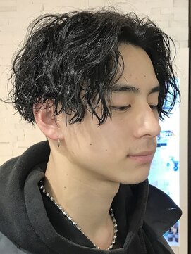 フィフス 大分(fifth) 大分ツーブロックセンターパートツイストスパイラルパーマ