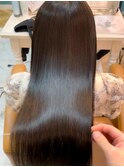 ★Shina/黒髪ココアベージュ小顔レイヤー髪質改善縮毛矯正103