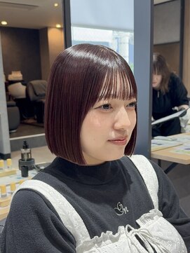 【Lien 風呂田】美髪矯正×切りっぱなしボブ♪