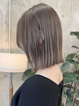 ノード(NODE) 栄外ハネナチュラル大人ハイトーンボブ