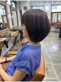 レイヤー丸みショート