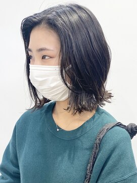 モリオフロムロンドン 松戸店(Morio from London) 【morio松戸 石山】外ハネミディアムレイヤーかきあげ前髪