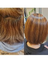 コモレビ(ko.mo.re.bi)&nbsp;骨格補正カット+縮毛矯正
