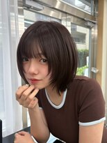 オーラ オモテサンドウ(Aura omotesando)&nbsp;ボブレイヤー×艶ブラウン