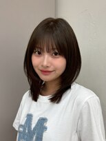 オーラ オモテサンドウ(Aura omotesando)&nbsp;ロブハッシュレイヤー×ダークブラウン