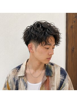スープレックス ヘアーデザイン(SOUPREX HAIR DESIGN) メンズツーブロックミディアムパーマ 20代 30代 40代 50代 60代