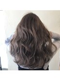 透明感アッシュベージュ(グラデーションハイライト)