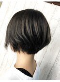 大人ショート×デザインカラー　[ダークグレーグラデーション♪]
