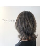 デザインフォーヘアー(De:sign for Hair) Design西野　ひし形◎透明感◎セミディスタイル