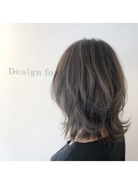 デザインフォーヘアー(De:sign for Hair) Design西野 ひし形◎透明感◎セミディスタイル