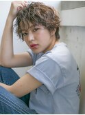 【SUN】セミウエット☆ストリートショート　ミックスパーマ