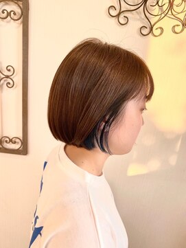 ヴァンカウンシル 豊橋店(Van Council) 耳かけミニボブ×今どきターコイズインナーカラー☆