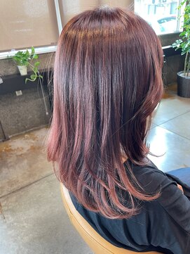 クレップスヘアーヒマワリ(CRE'PS HAIR HIMAWARI) ピンクベージュ×グラデーションカラー