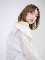 バサ 東大和店(BASSA) ☆大人可愛いミルクティー×ナチュラルボブ☆