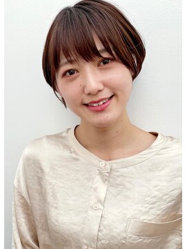 ドロップ(drop) 透明感ベージュショート