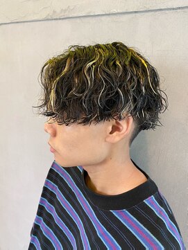 ミオ(Mio) 滋賀、南草津、メンズ美容室、波巻きツイストスパイラルパーマ