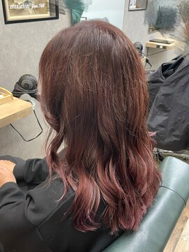 リベストバイジェービー 稲毛(li best. byjb) 大人かわいい/グラデーションカラー/ピンク[稲毛/稲毛駅]