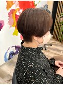 ☆ハンサムショート&白髪馴染ませバイオレットチョコカラー☆