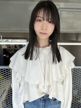 ローウェ 愛知豊橋(Louwe) 髪質改善トリートメント透明感ベージュカラーボブヘアセット豊橋