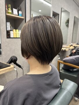 リベストバイジェービー 稲毛(li best. byjb) ピンクベージュ/インナーグレージュ/マチルダボブ/前髪【稲毛】