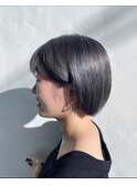 ショート×グレーアッシュカラー