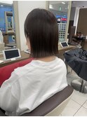 ぷつっと切りっぱなしボブ