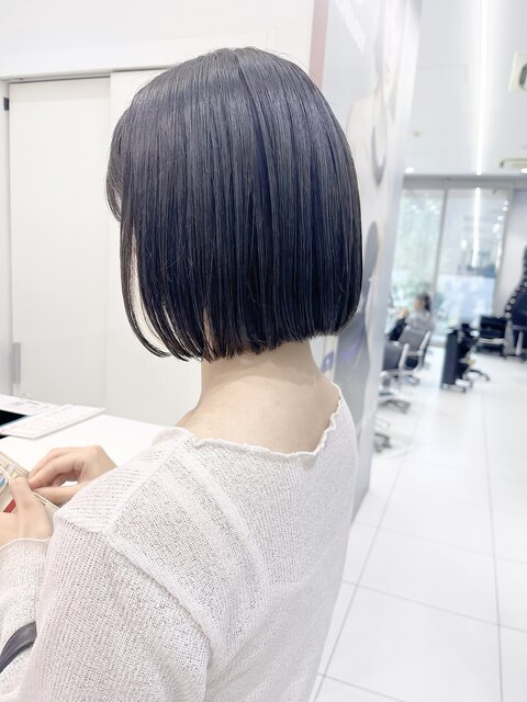 似合わせカットイメチェンヘアスタイルグレーベージュ