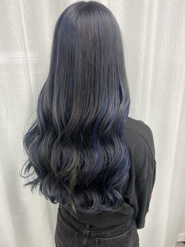 ルノン シェリー(LUNON cheliy) アンブレラカラー/デザインカラー/ブルーシルバー