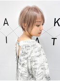 ピンクベージュショート20代30代40代50代