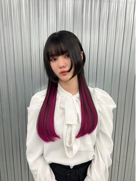 キバ(kva) ▽□□▽姫カット×ロングウルフ×エクステ