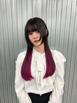 キバ(kva) ▽□□▽姫カット×ロングウルフ×エクステ