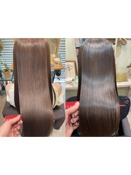 透明感のあるカラーが大人気！インナーカラーやイヤリングカラーで立体感をプラスして、オシャレ度もUP♪