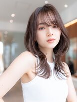 ドットハリス(.Hallis)&nbsp;韓国レイヤー顔周りカット透明感カラー髪質改善艶髪シースルー