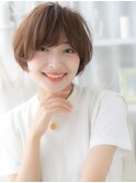 大人かわいい斜めバングくせ毛風ボブパーマc5越谷20代30代40代