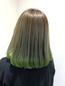 アズールサン 草加西口店(azule-sun) ツートンカラー,グラデーション,グレー,エメラルド【草加】