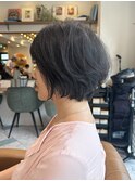 黒髪ボブルフネビージュ小顔ワンレンスペインカール大宮