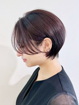 アイティーバイアルバム 松戸店(IT by ALBUM) 小顔秋色透明感カラーピンクヘアーワンレン_ba520111