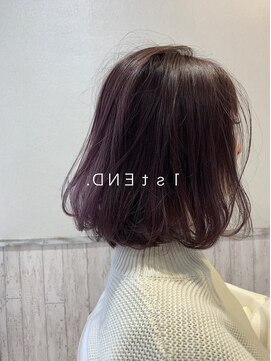 ファーストエンド 三ツ屋店(1st END.) コーラルボブカット ステップボーンカット アッシュブラック