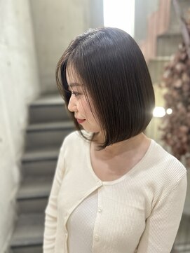 アオゾラヘアー 本店(AOZORA HAIR) 艶感☆透明感カラー×ミディアム